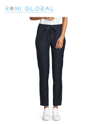 Pantalon de travail femme taille élastiquée, coupe droite, en polyester/viscose 4 poches - NEOBLU GERMAIN SOL'S