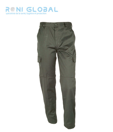 Pantalon de travail avec renforts aux genoux, en coton et polyester 6 poches - BASIC POLYCOTON CITYGUARD