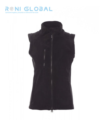 Gilet de travail femme polaire, coupe droite en polyester 3 poches - EASY+ LADY PAYPER