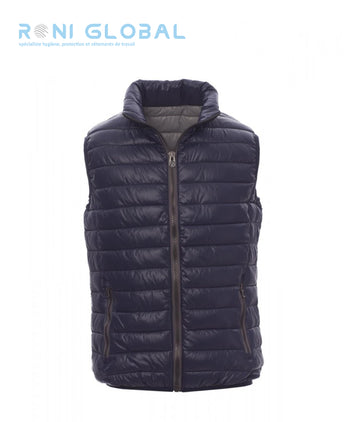 Doudoune / gilet de travail homme imperméable et anti-froid en nylon rembourrage polyester 5 poches - CASUAL PAYPER