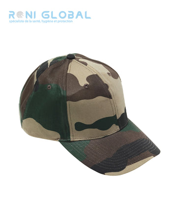 Casquette camouflage type militaire réglable en polyester/coton - BASE-BALL CAMO CITYGUARD