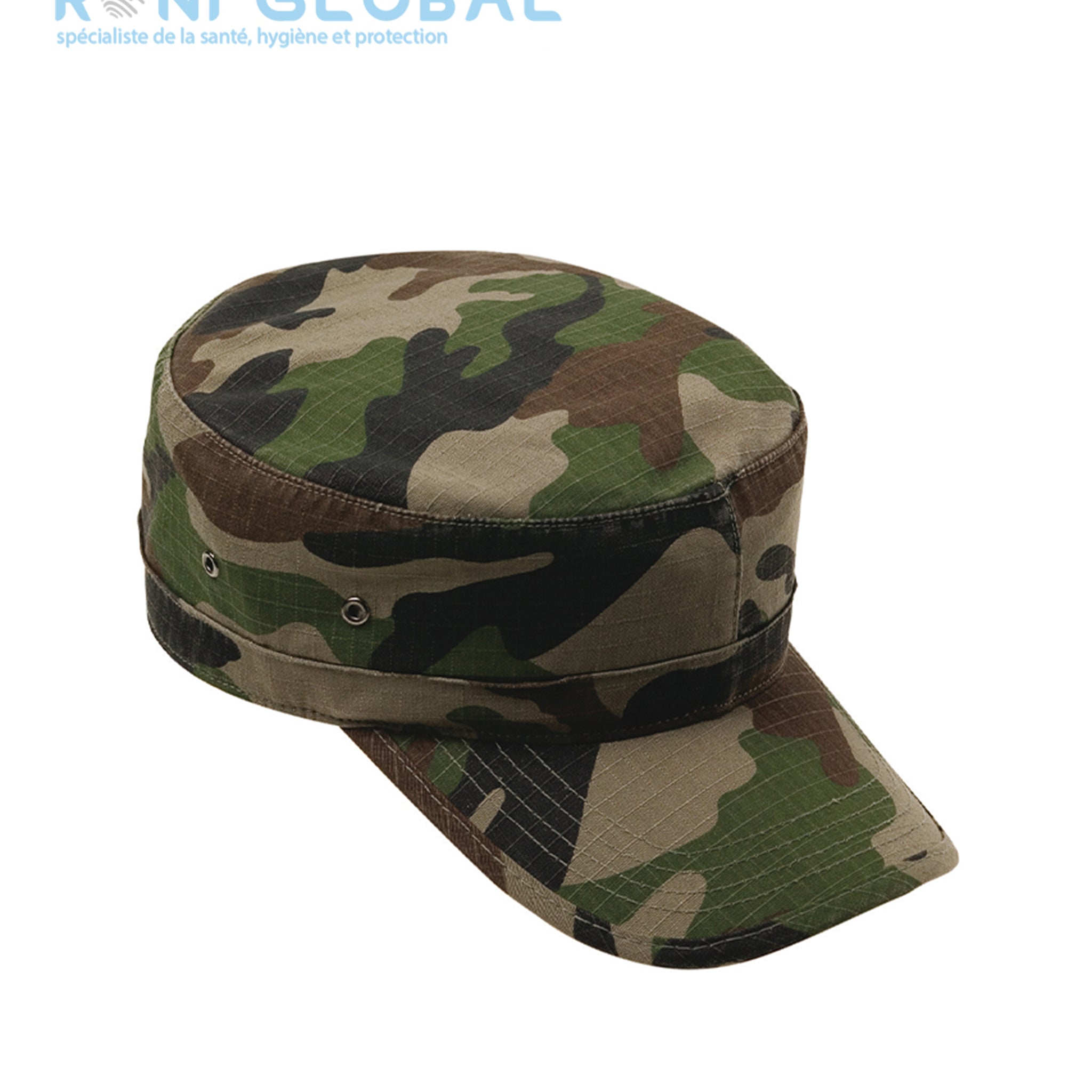 Casquette camouflage type militaire réglable en coton - US RIPSTOP CAMO CITYGUARD
