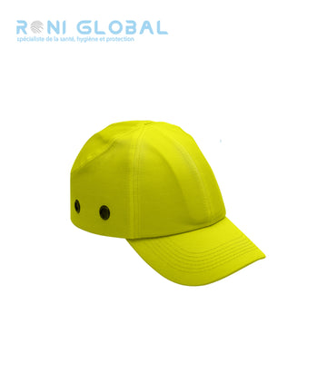 Casquette de travail anti-heurt haute visibilité en polyester/coton et coque de protection ABS - HV WORKING COVERGUARD (boîte de 2 pièces)