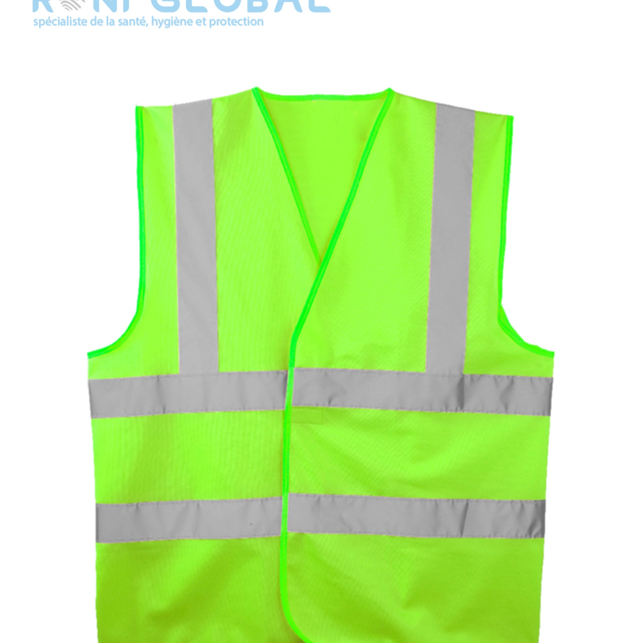 Gilet de sécurité haute visibilité en polyester 4 bandes rétroréfléchissantes CLASS 2 - YARD COVERGUARD