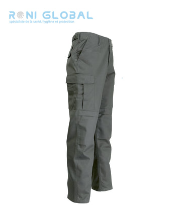 Pantalon de travail avec renforts aux genoux et entre-jambe, en coton et polyester 6 poches - PANTALON BDU CITYGUARD