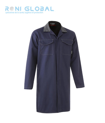 Blouse de travail manches longues, en coton/polyester sans métal 4 poches - IRAZU COVERGUARD