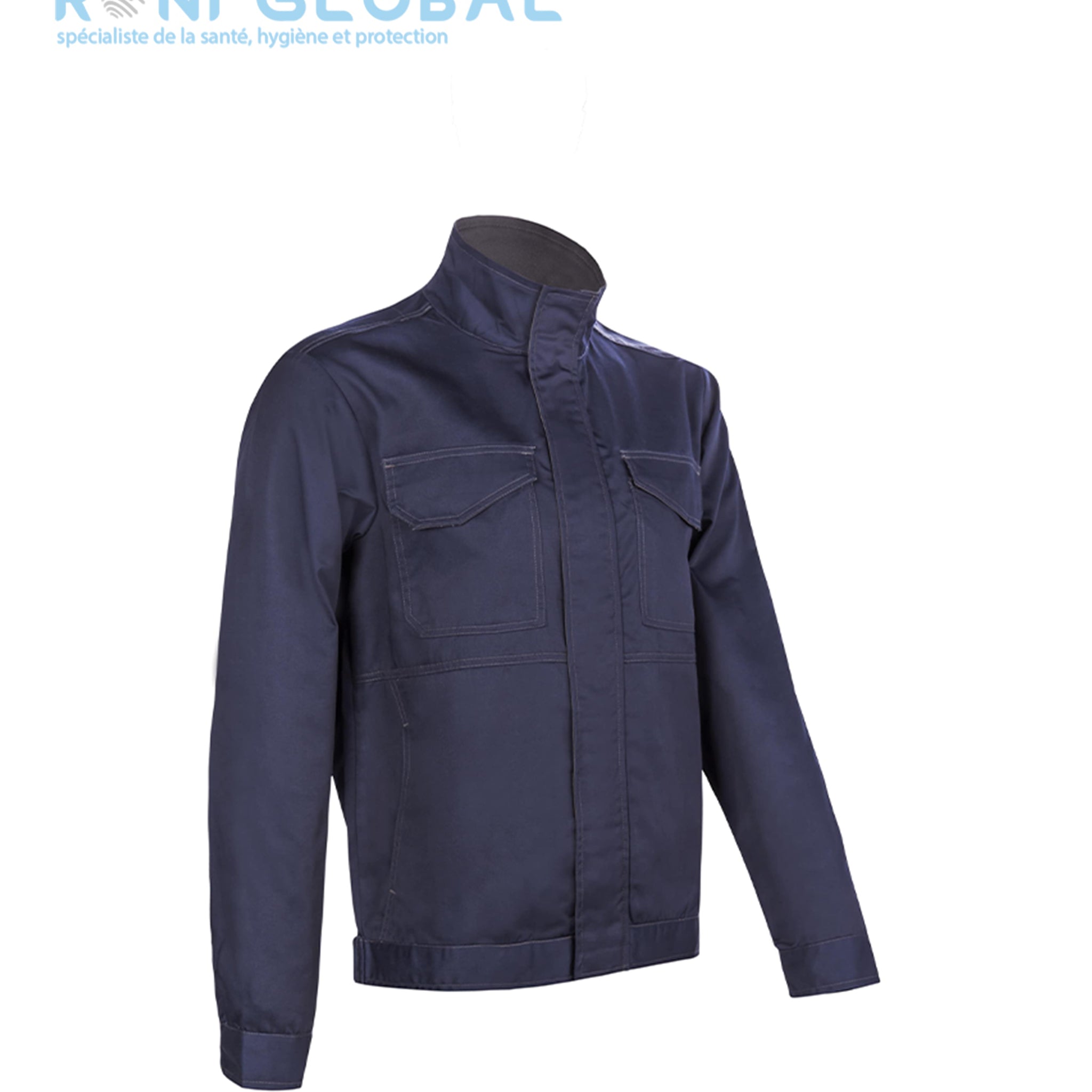 Veste de travail en coton/polyester sans métal 4 poches - IRAZU COVERGUARD