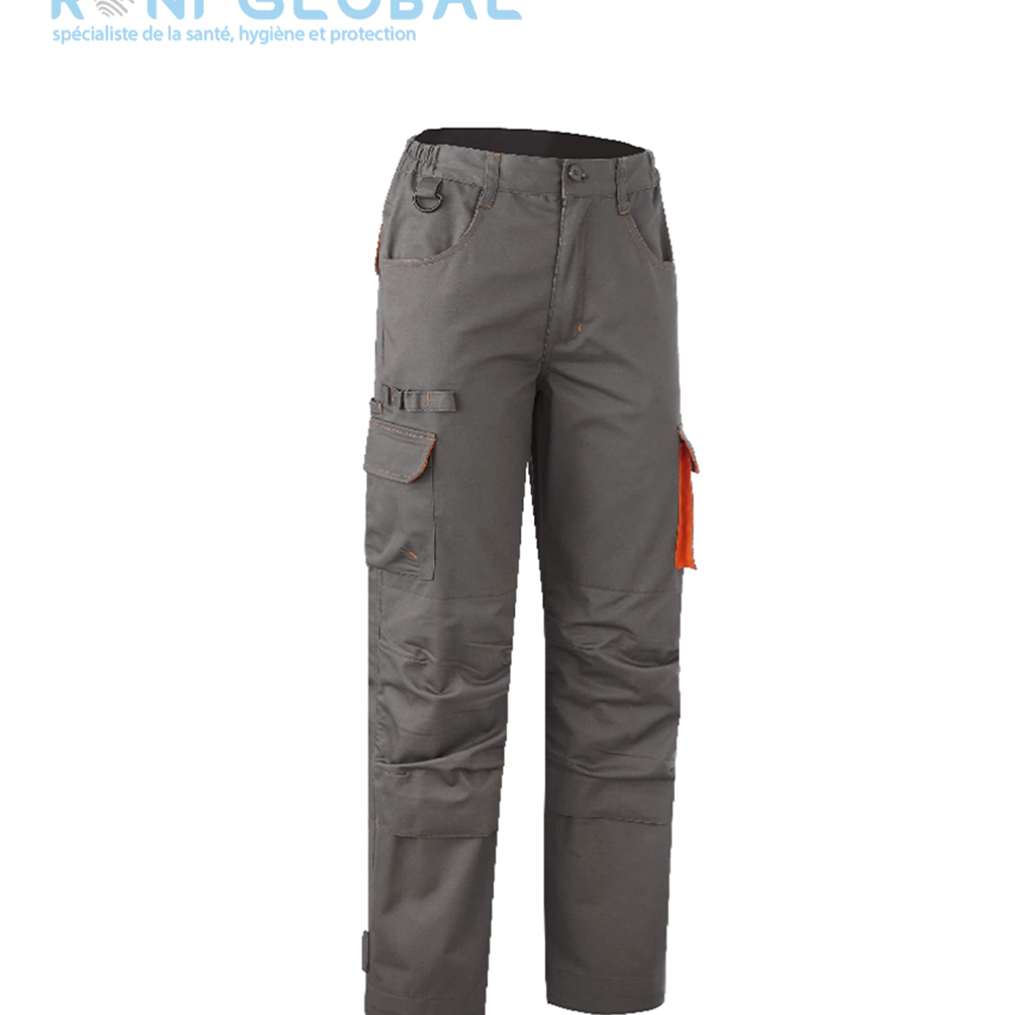 Pantalon de travail femme avec protection genoux en coton/polyester sans métal 6 poches - MISTI COVERGUARD