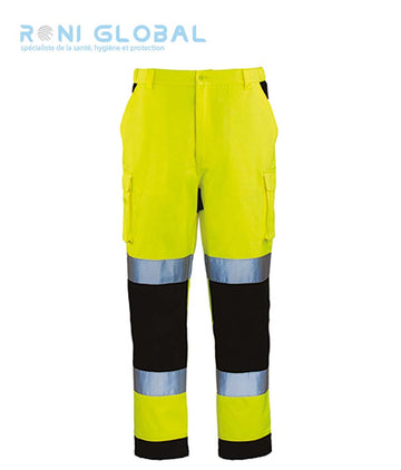 Pantalon de sécurité haute visibilité et antisalissure en coton/polyester 6 poches CLASS 2 - PATROL COVERGUARD