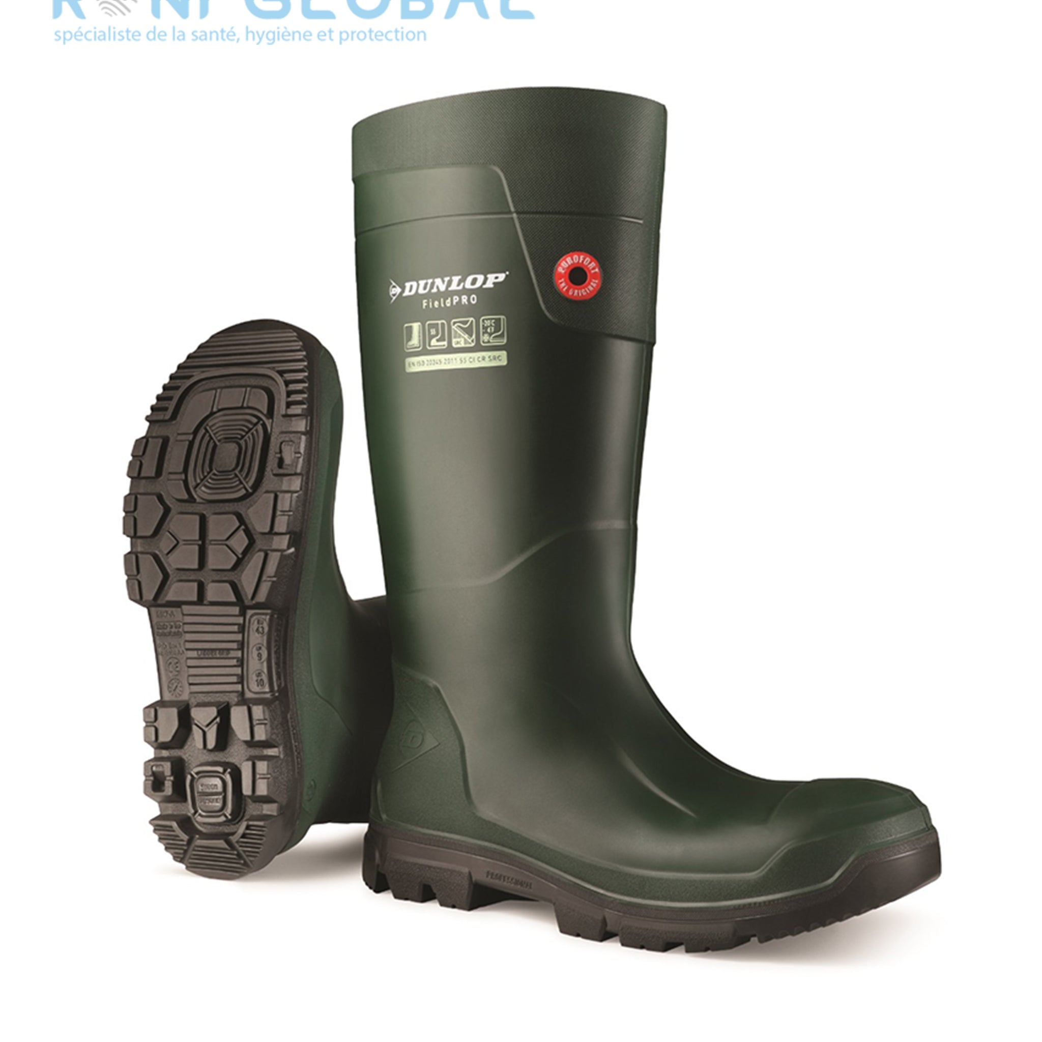 Botte de sécurité antidérapant, anti-froid et anti-perforation en Purofort avec embout de sécurité S5 CI SRC SRA - PUROFORT PRO COVERGUARD