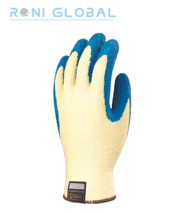 Gant de protection thermique en tricot à base de fibres de verre/fibres synthétiques/élasthanne enduit au latex anti-chaleur et anti-coupure CUT C HOT 2 - EUROHEAT 7070 COVERGUARD (boîte de 10 paires)