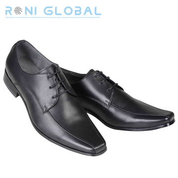 Chaussure de travail noire homme antidérapant en cuir - SMART ROBUR