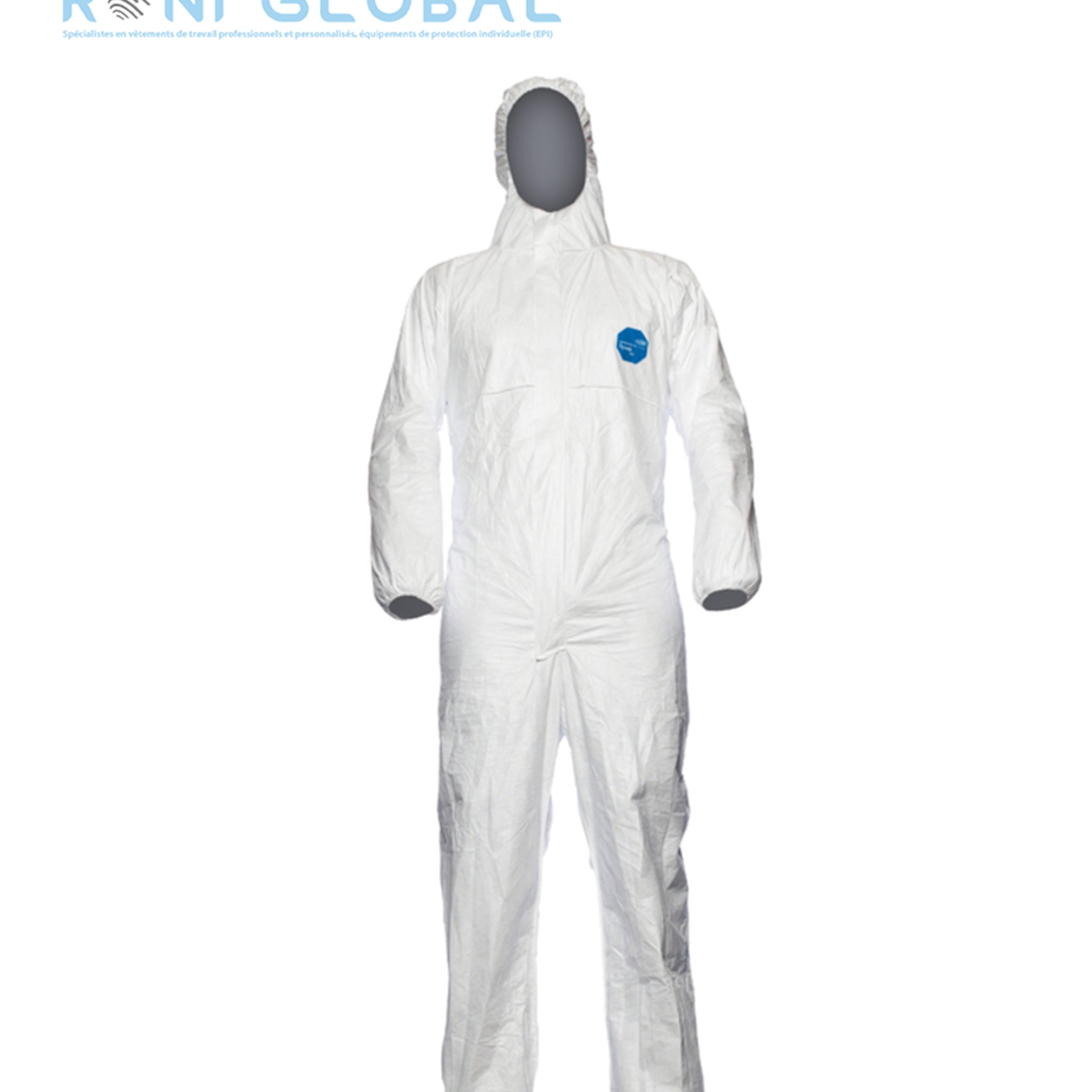 Combinaison de protection contamination radioactive sous forme de particules, agents infectieux, antistatique en Tyvek TYPE 5B-6B - 500 XPERT COVERGUARD